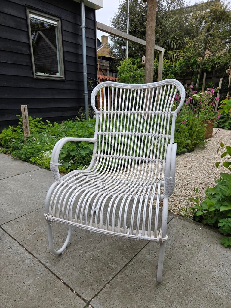 Twee lounge stoelen, Tuin en Terras, Tuinstoelen, Ophalen, Gebruikt, Kunststof
