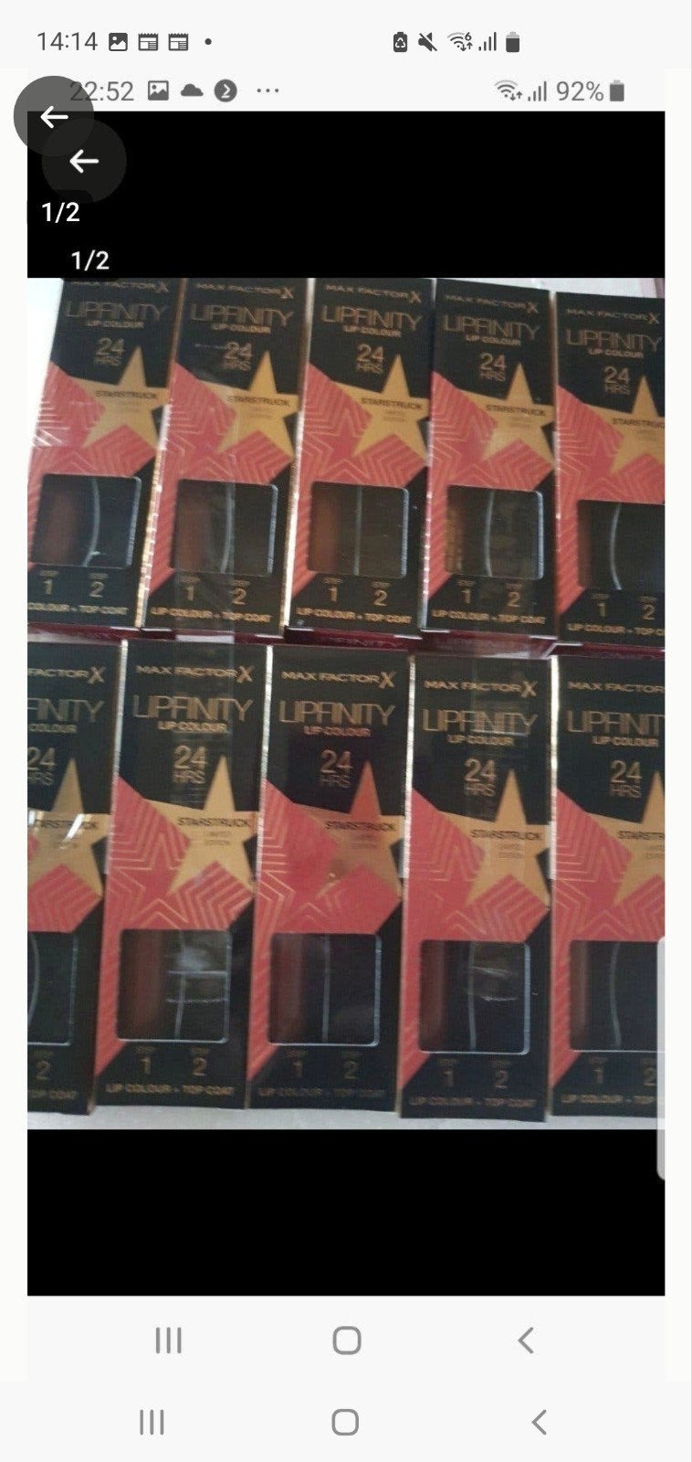 10stuksMax Factor Lipfinity zonder topcoat 90 Starstruck, Lippen, Verzenden, Nieuw, Make-up