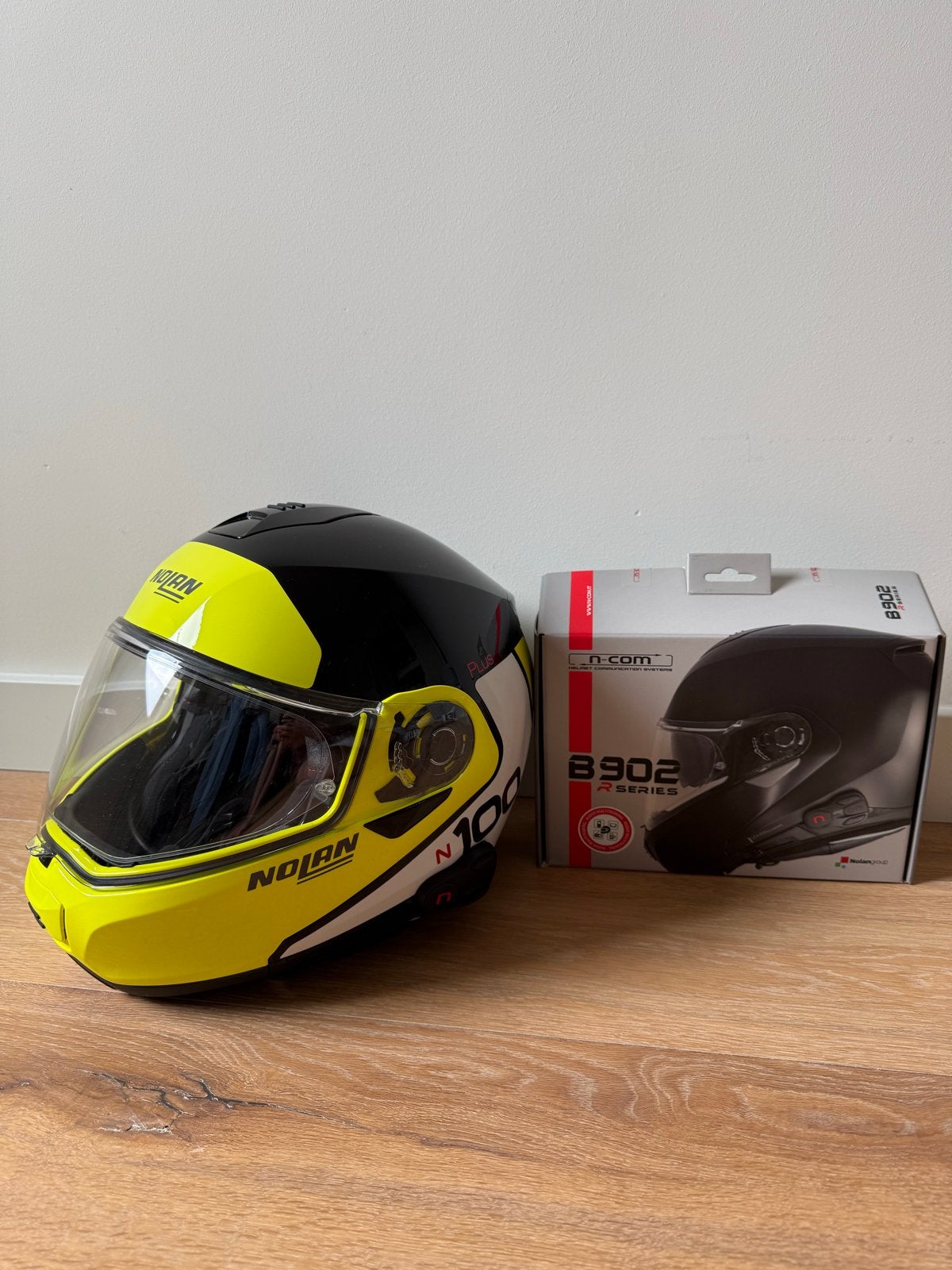 Nolan N100-5 Plus - met communicatiesysteem, Motoren, Kleding | Motorhelmen, M, Systeemhelm, Nolan, Ophalen of Verzenden