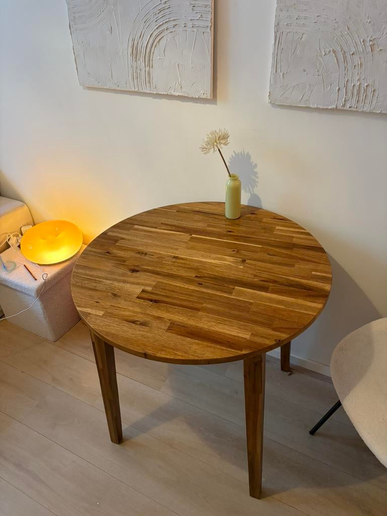 Ronde tafel ikea, Huis en Inrichting, Tafels | Eettafels, Ophalen, 100 tot 150 cm, Rond, 50 tot 100 cm