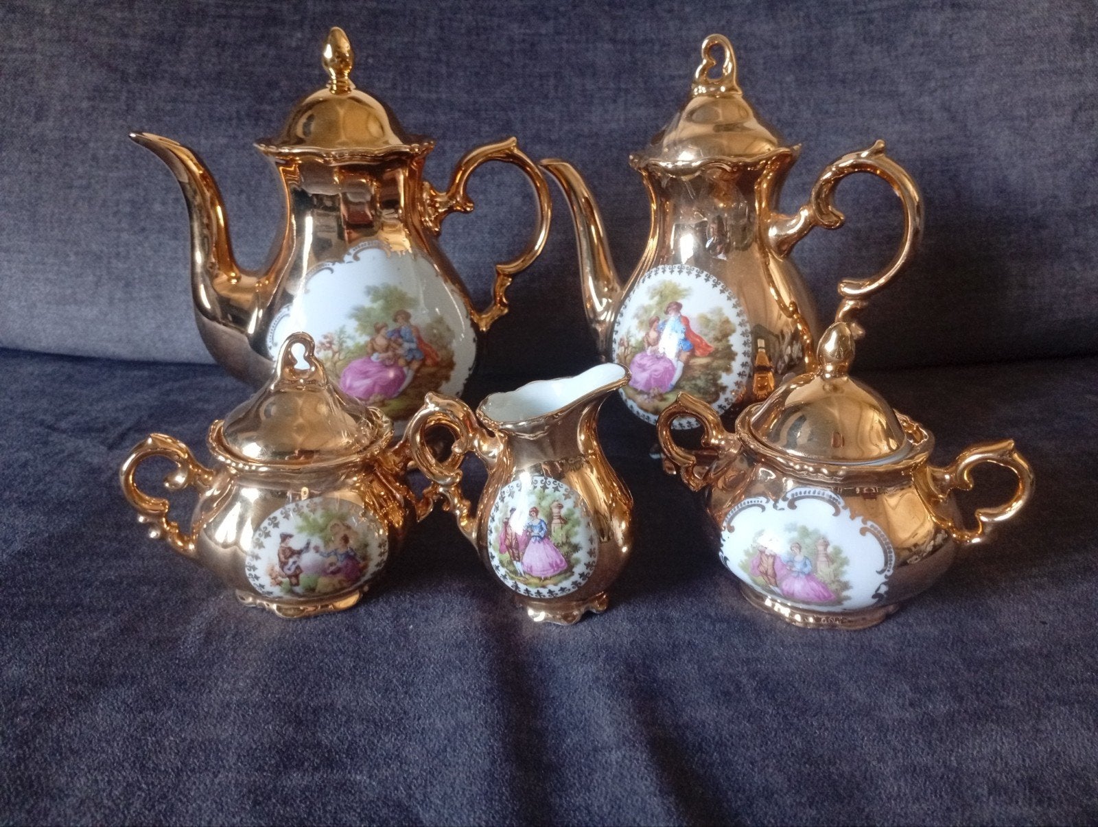 Vintage Walldershof Bavaria Porseleinen Koffieservies, Ophalen