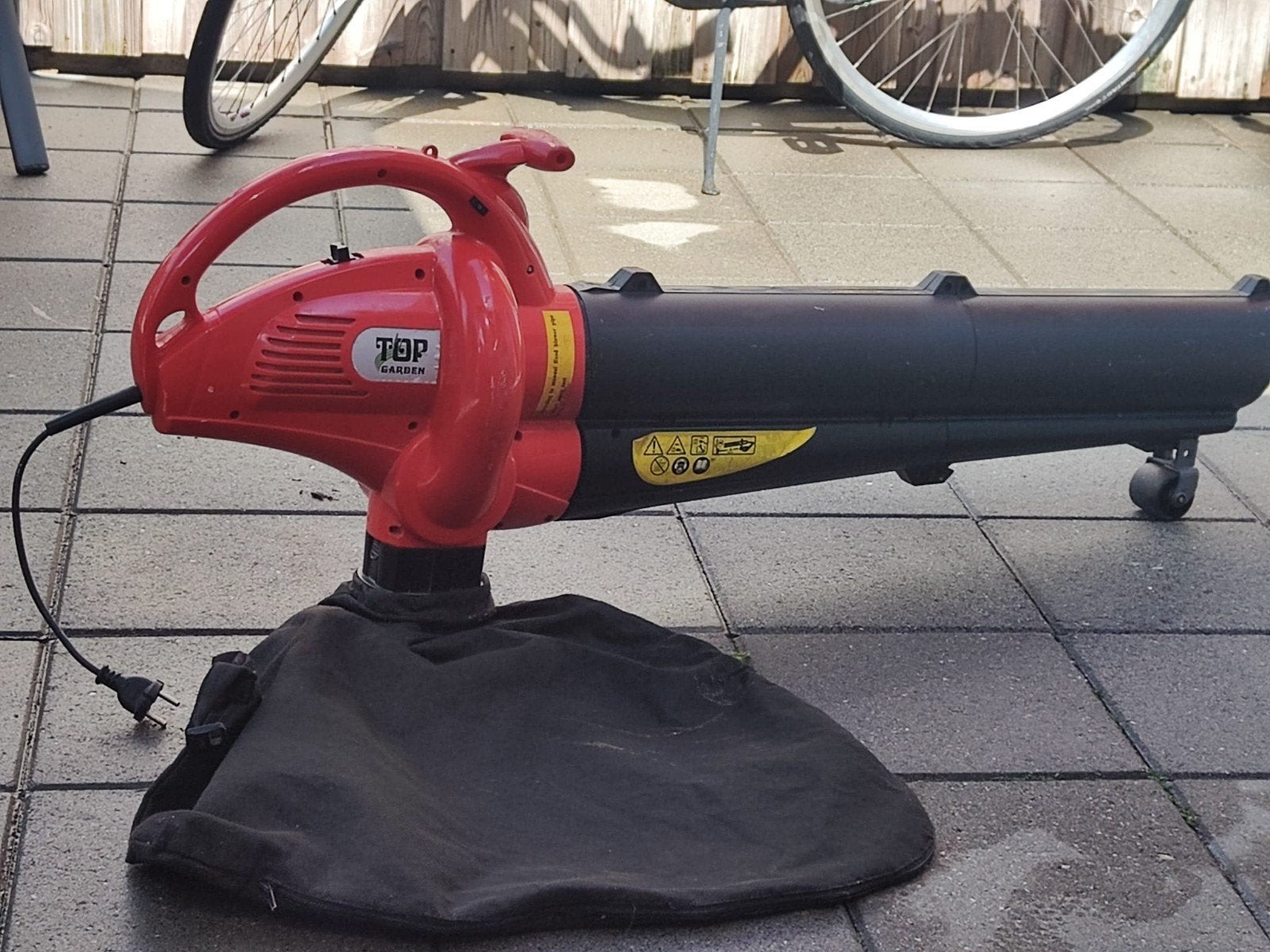 Top Garden Bladblazer met Zuigfunctie en Opvangzak, Tuin en Terras, Bladblazers, Ophalen, Gebruikt, Met opvangzak, Handgedragen