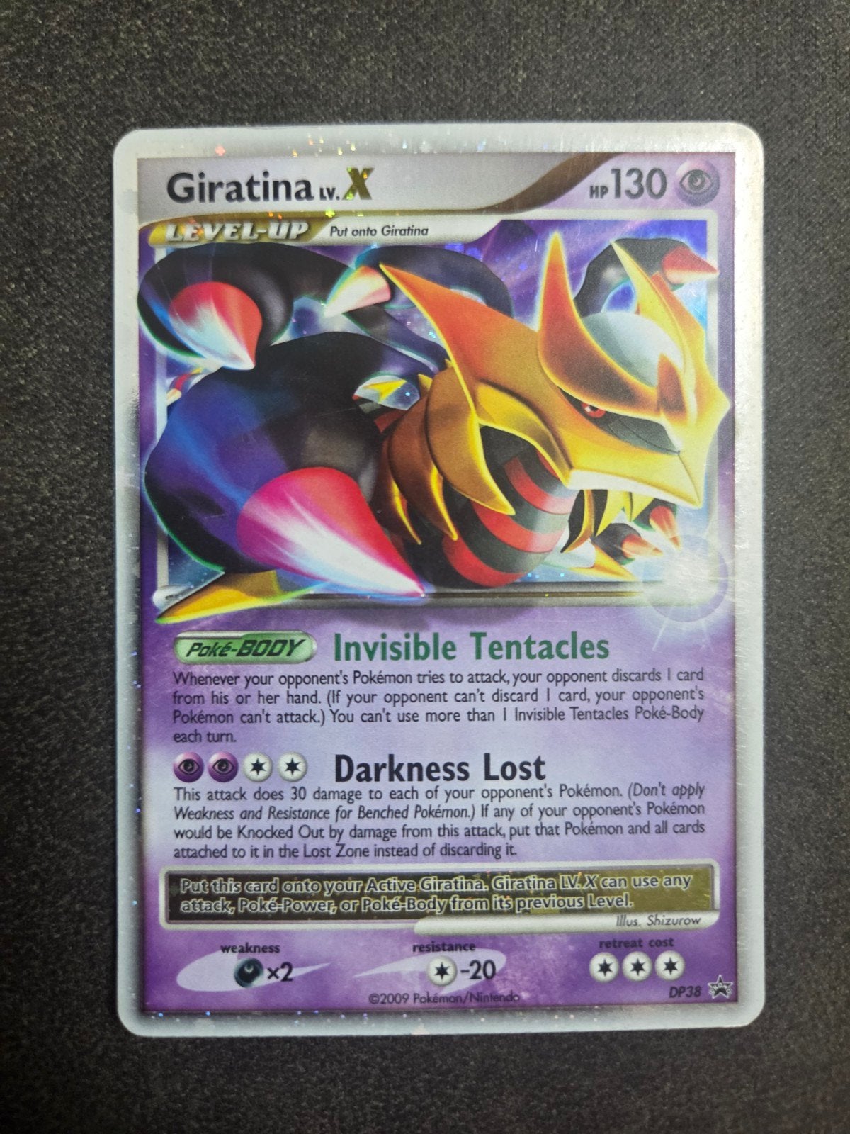 Giratina LV.X Pokémon Kaart - Platinum Base Set DP38, Ophalen of Verzenden, Gebruikt, Losse kaart