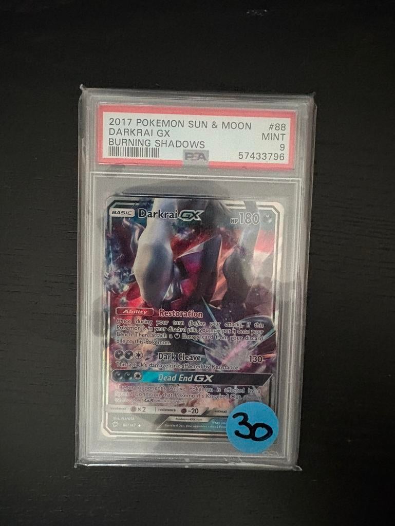 Darkrai 88 PSA 9, Ophalen of Verzenden, Zo goed als nieuw