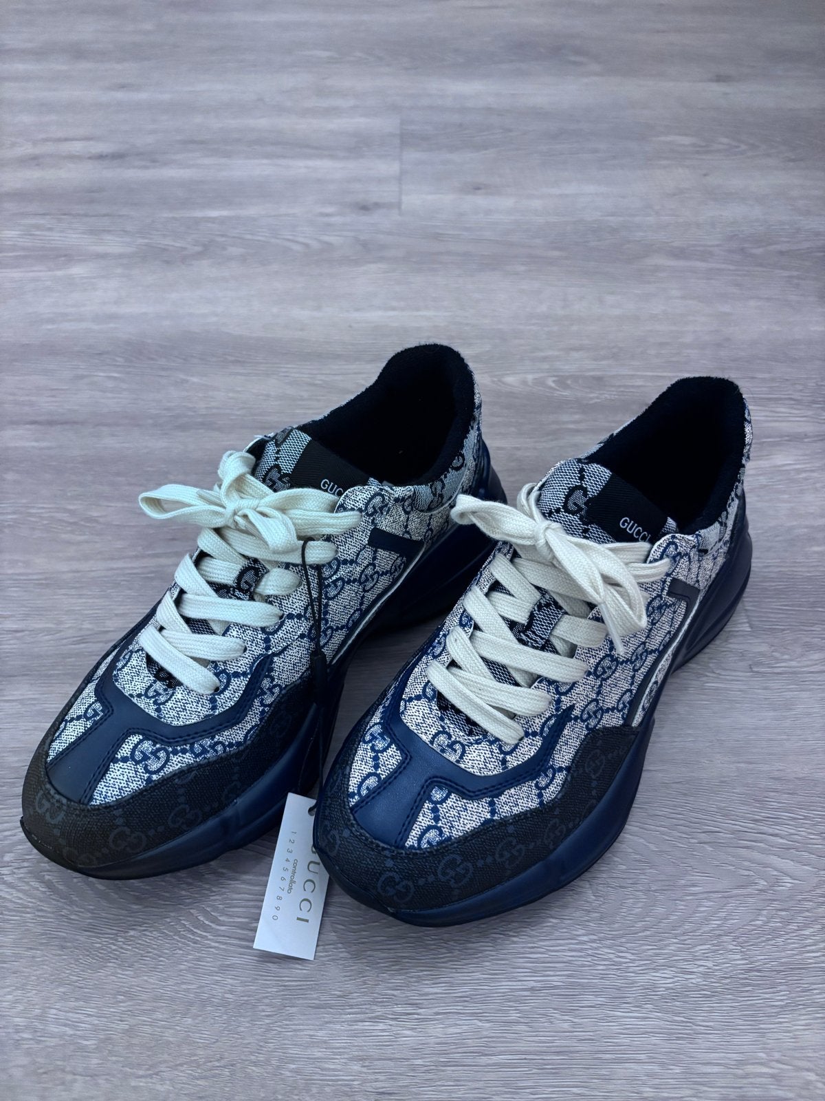 Gucci Rython Sneakers - Stijlvolle Designer Schoenen, Ophalen, Nieuw, Blauw, Sneakers of Gympen