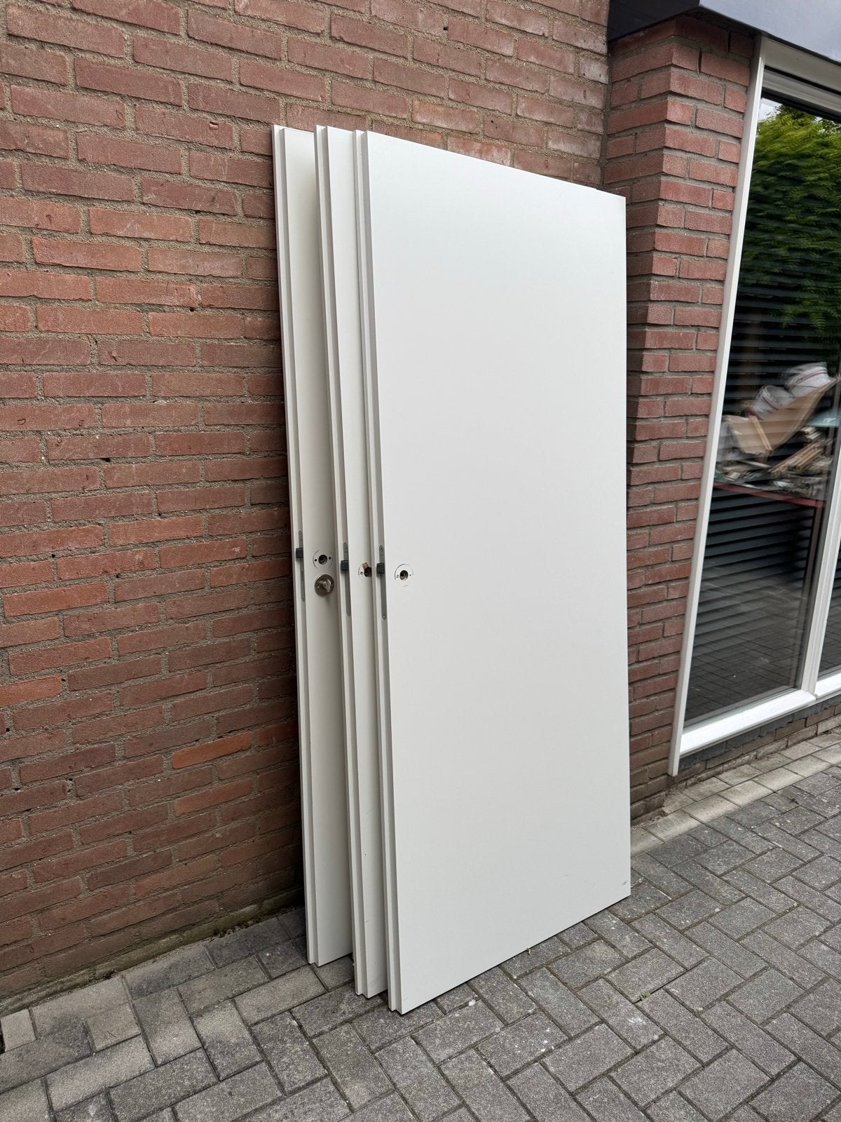 Opdekdeuren, Ophalen, 80 tot 100 cm, Binnendeur, Zo goed als nieuw