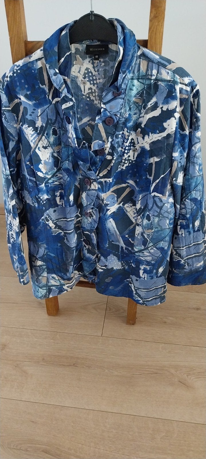 mooie dames blouse van Witteveen maat 46, Blauw, Maat 46/48 (XL) of groter, Ophalen of Verzenden, Witteveen