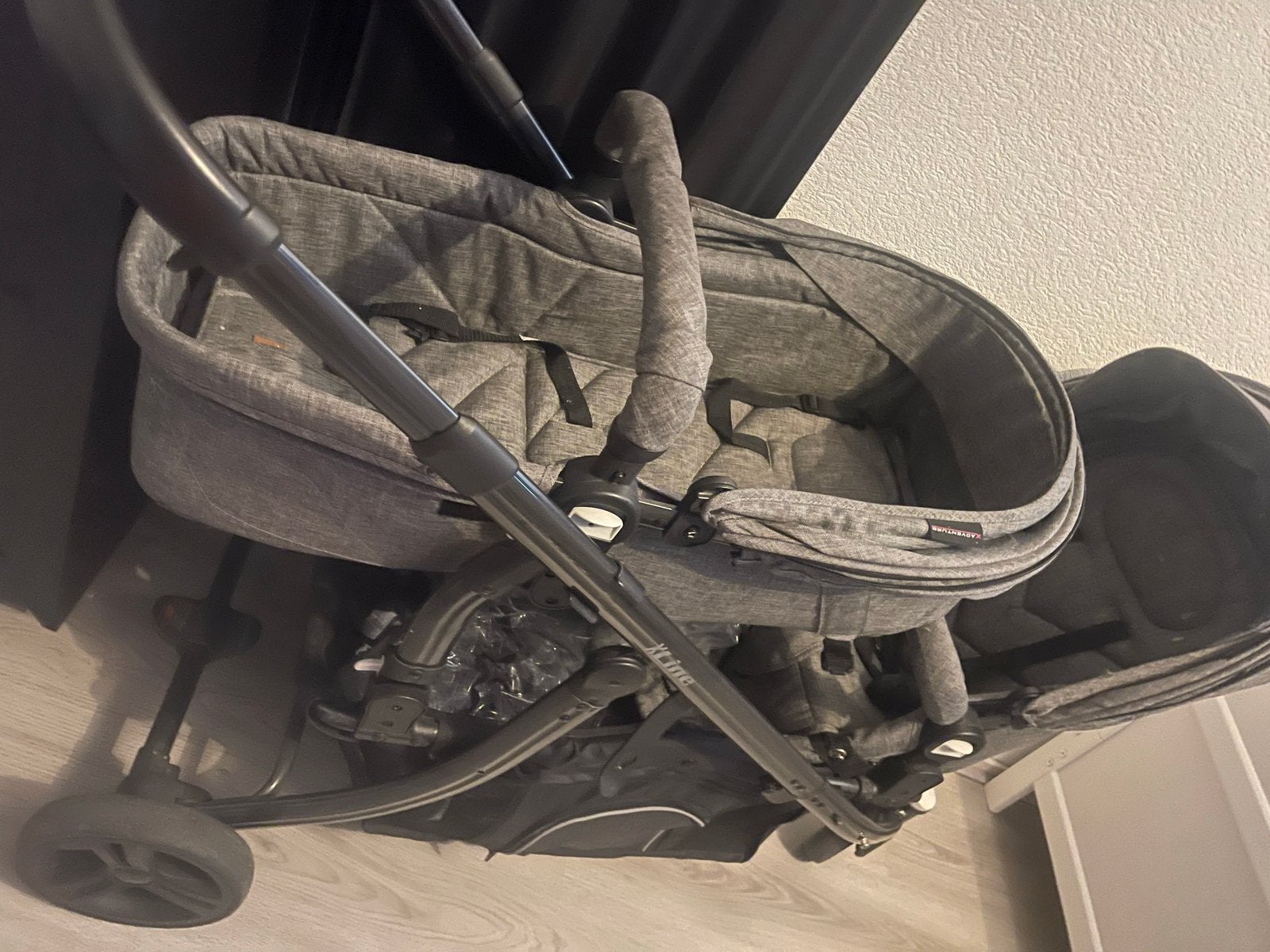 Duo Kinderwagen 3-in-1 met reiswieg en zitje, Gebruikt, Combiwagen, Met reiswieg, Ophalen