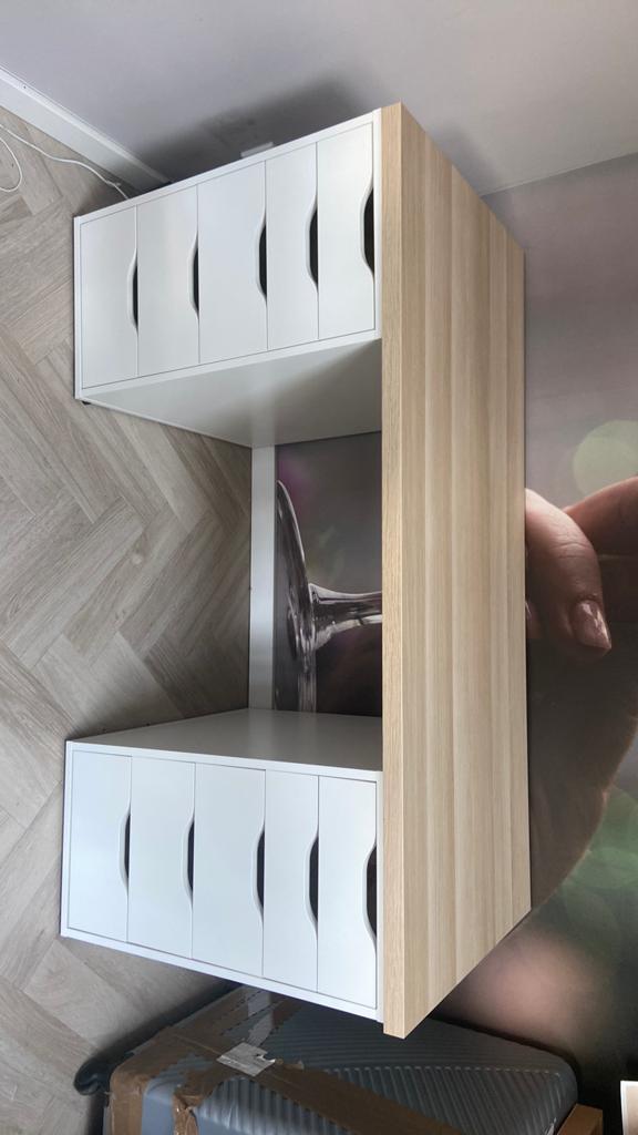 Ikea Lagkapten/Alex bureau met lades - 60x140x75 cm, Huis en Inrichting, Bureaus, Ophalen, Gebruikt, Met lades, Spaanplaat of MDF