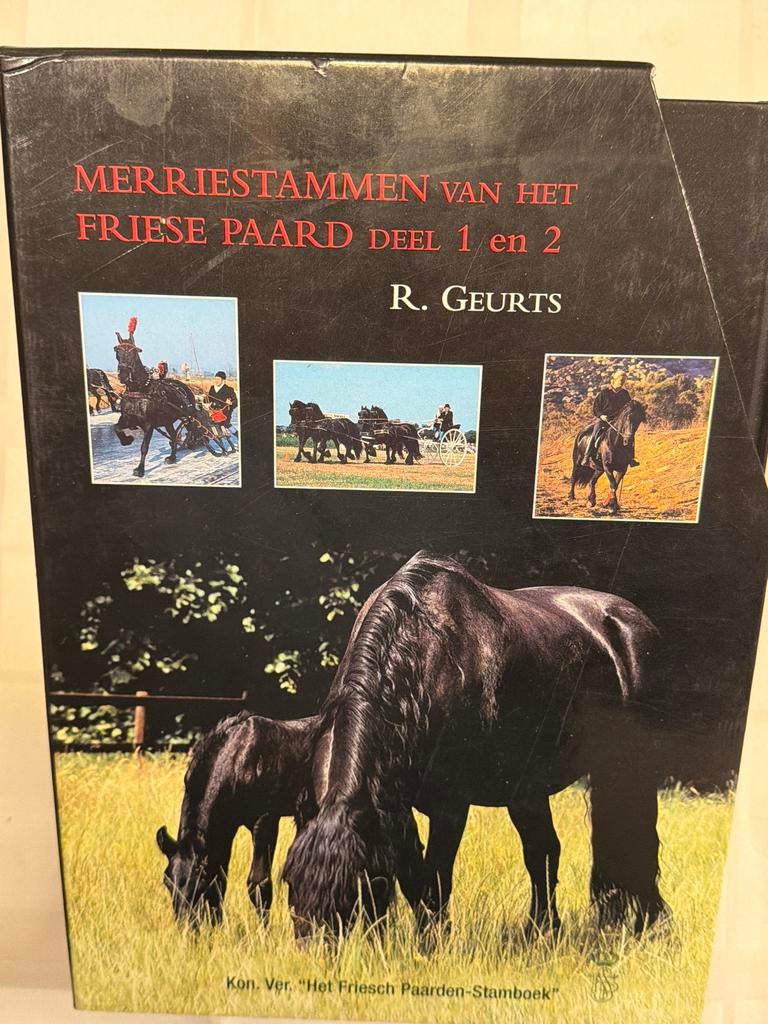 Paardenboek merriestammen van het Friese Paard 1&2 R.Geurts, Ophalen of Verzenden, Zo goed als nieuw