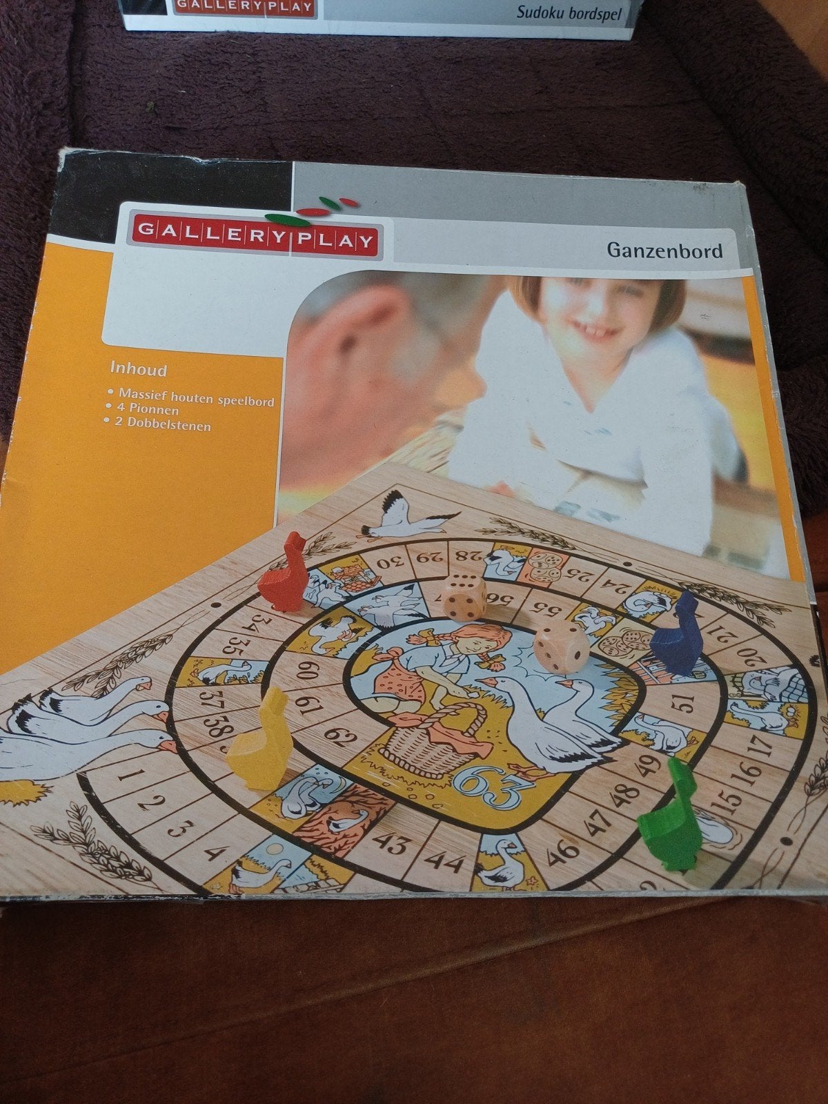 Ganzenbord spel van Gallery Play, Drie of vier spelers, Ophalen, Zo goed als nieuw, Gallery Play