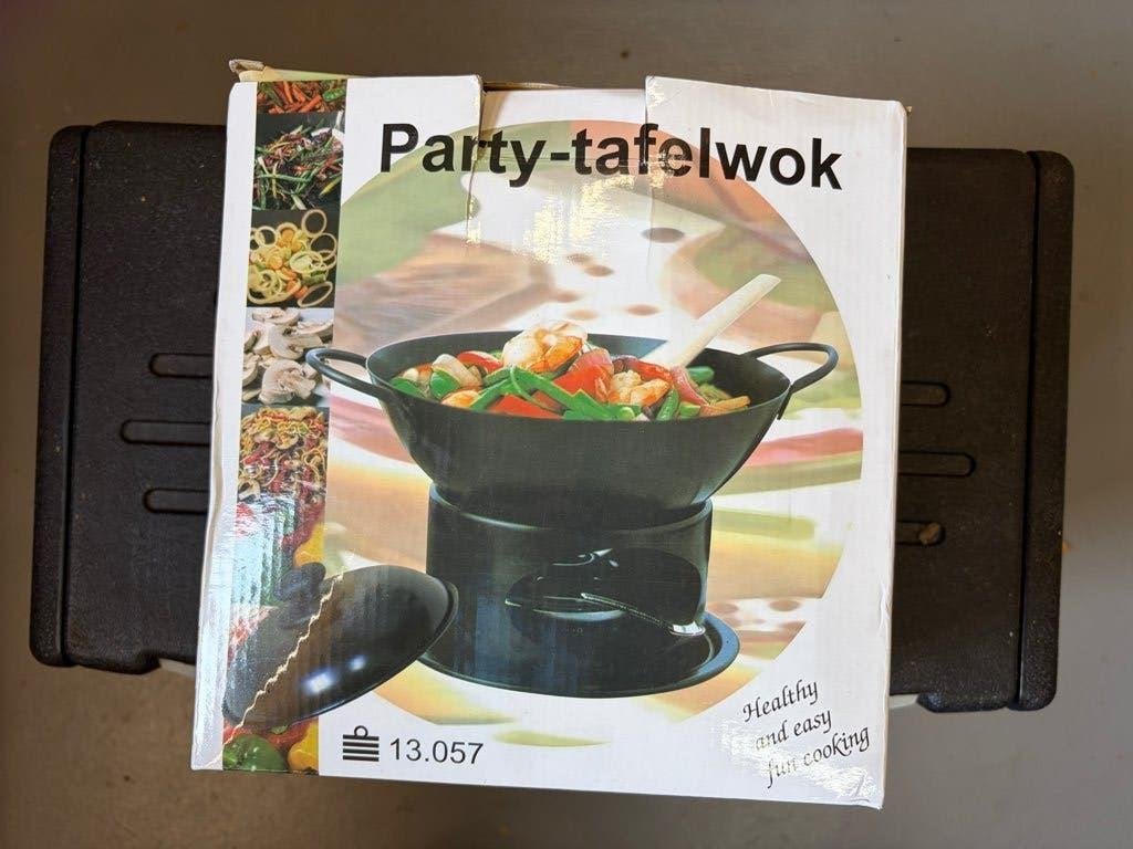 tafel wok, Ophalen of Verzenden, Nieuw, Tafelgrill