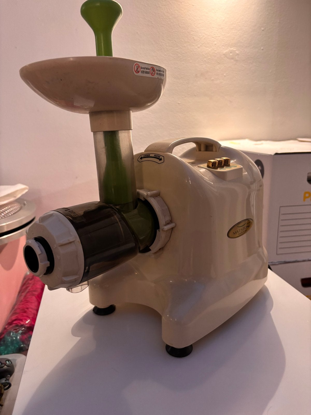 Matstone 6-in-1 Slowjuicer - Model DO-9001, Ophalen of Verzenden, Gebruikt, Elektrisch, Slowjuicer