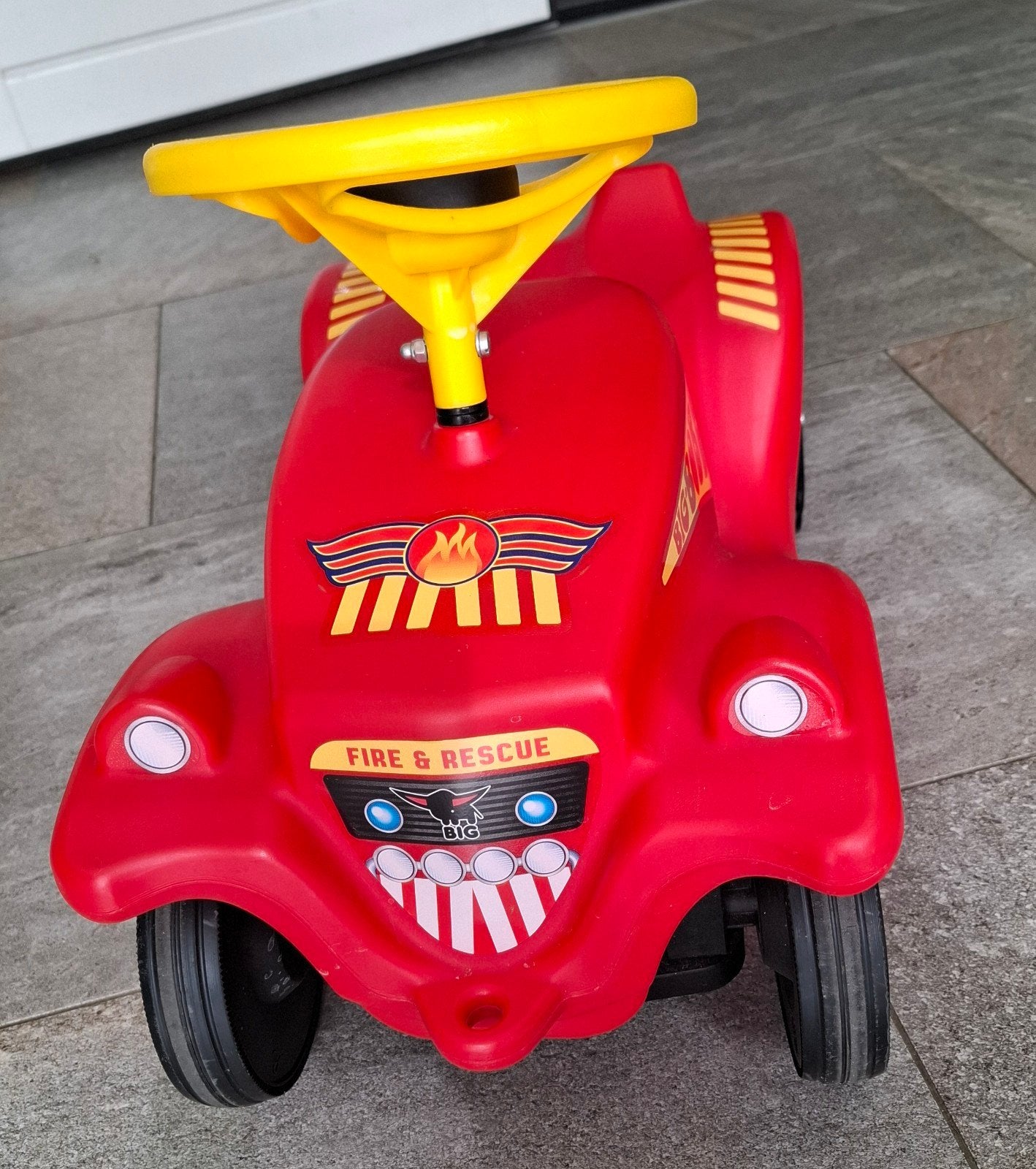 BIG Bobby Car Classic Rood - Loopauto Brandweer, Ophalen of Verzenden, Zo goed als nieuw, Loopvoertuig