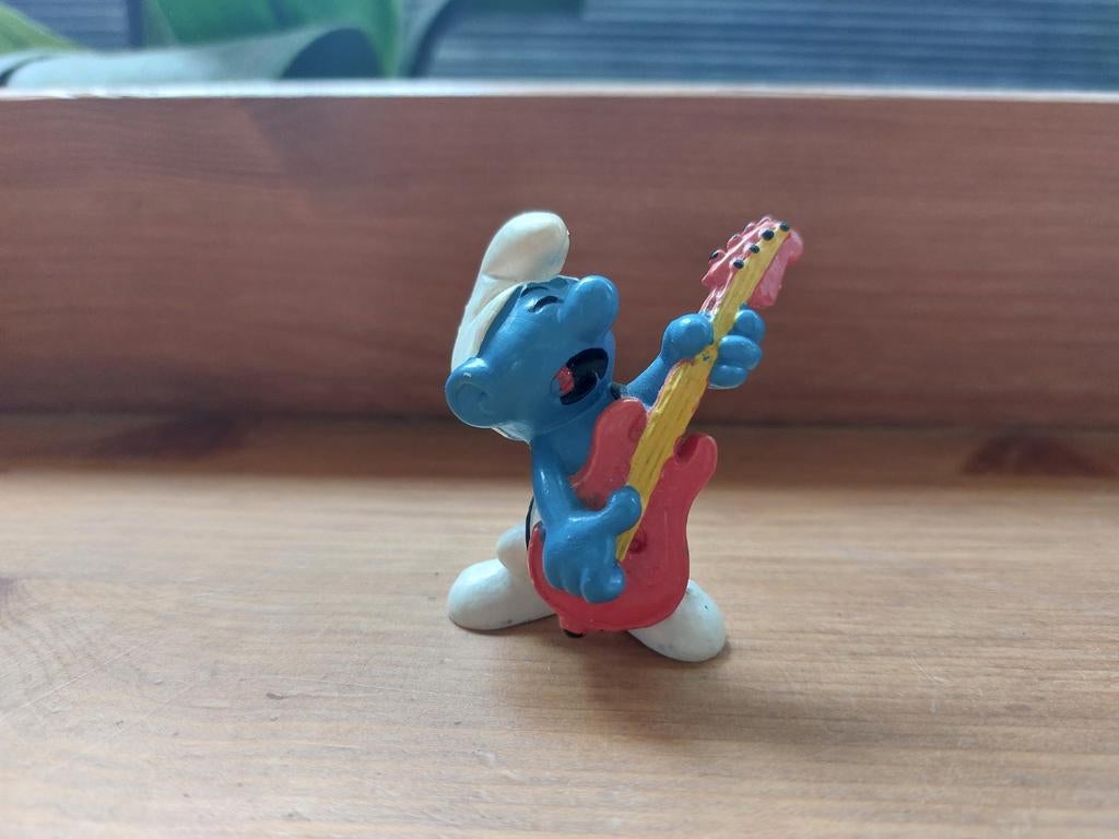 Smurf met gitaar 20023 De Smurfen, Verzamelen, Smurfen, Ophalen of Verzenden, Zo goed als nieuw