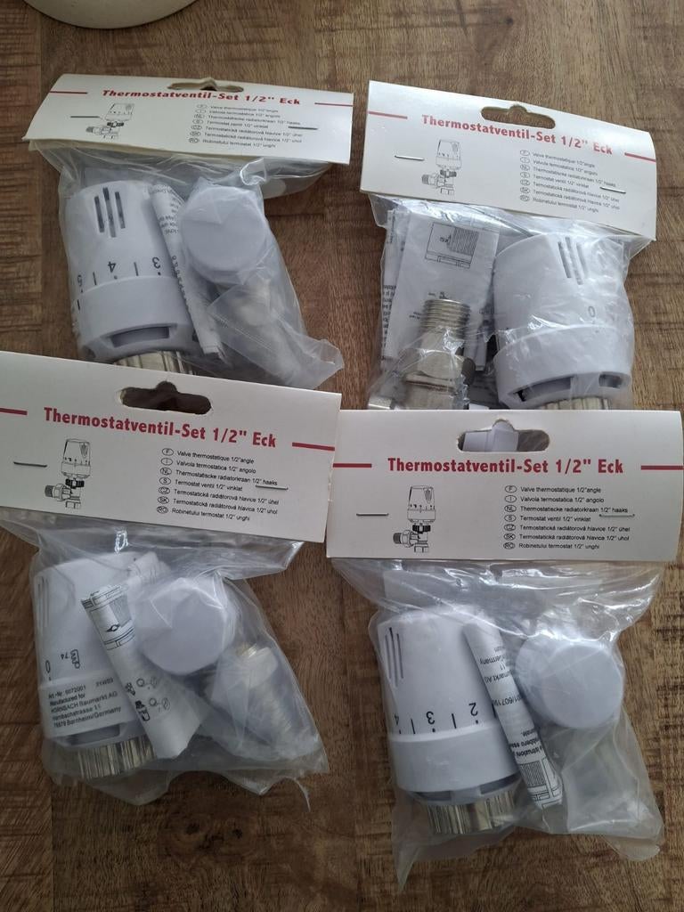 Thermostaatventiel-Set 1/2" Eck, Ophalen, Nieuw