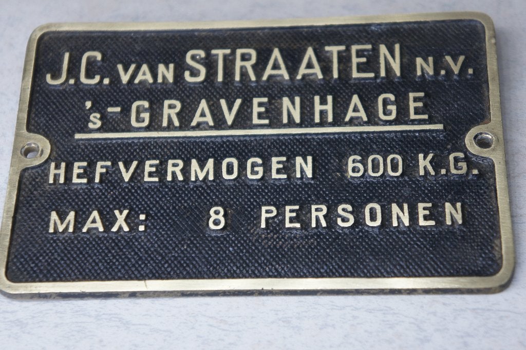 bronzen plaat, Ophalen of Verzenden, Zo goed als nieuw