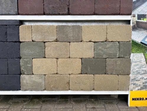 stonique trommel 21x14x7 cm oud Heeg trommelsteen, Tuin en Terras, Ophalen of Verzenden, Beton, 10 m² of meer, Klinkers