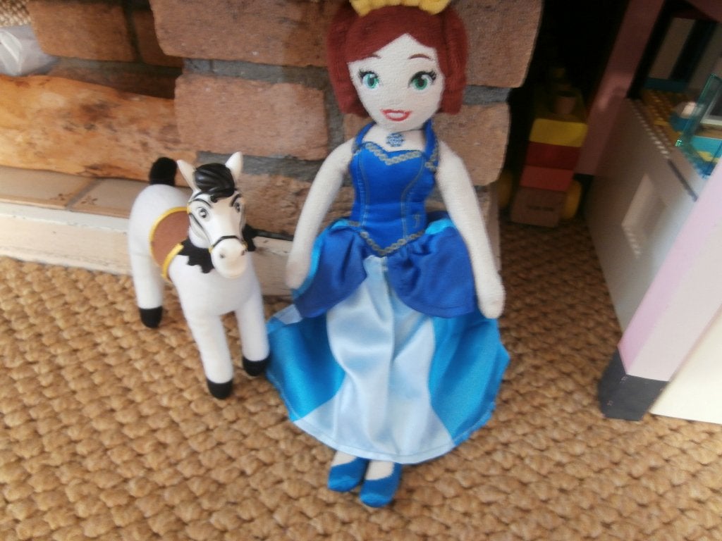 knuffel Disney wit paard van Disney / pop is verkocht, Ophalen of Verzenden, Overige figuren, Gebruikt, Beeldje of Figuurtje