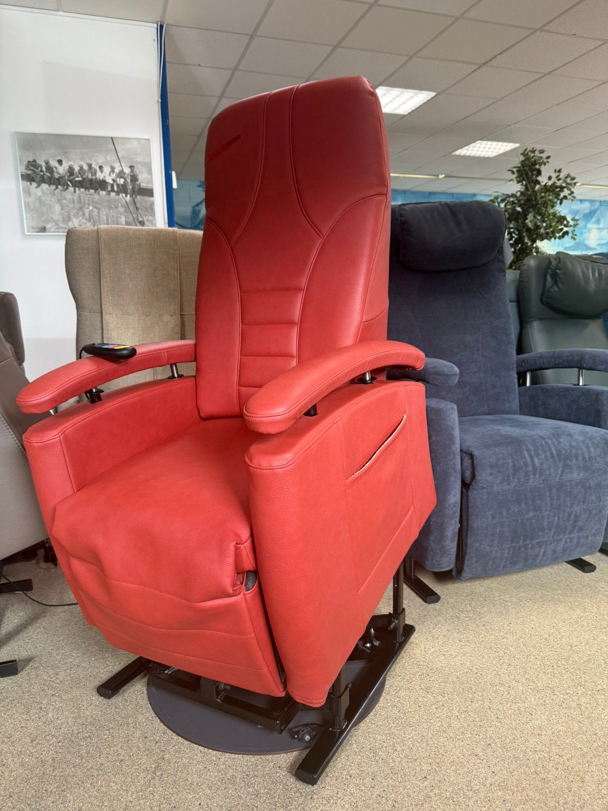 Fitform sta op stoel relax fauteuil op draaiplateau, Ophalen of Verzenden, Zo goed als nieuw, Leer, Ruim 100 modellen in alle kleuren en maten