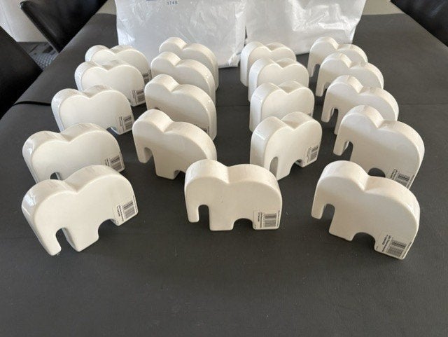 Villeroy & Boch Little Pieces Olifantjes (18 stuks), Ophalen of Verzenden, Nieuw, Wit, Steen/keramiek