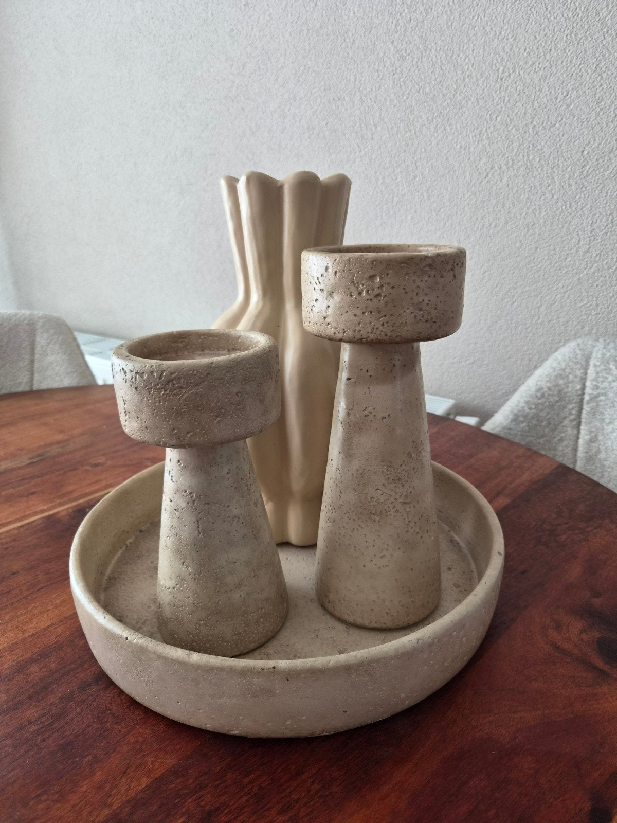 complete set, Huis en Inrichting, Ophalen, Zo goed als nieuw, Rond, Steen/keramiek