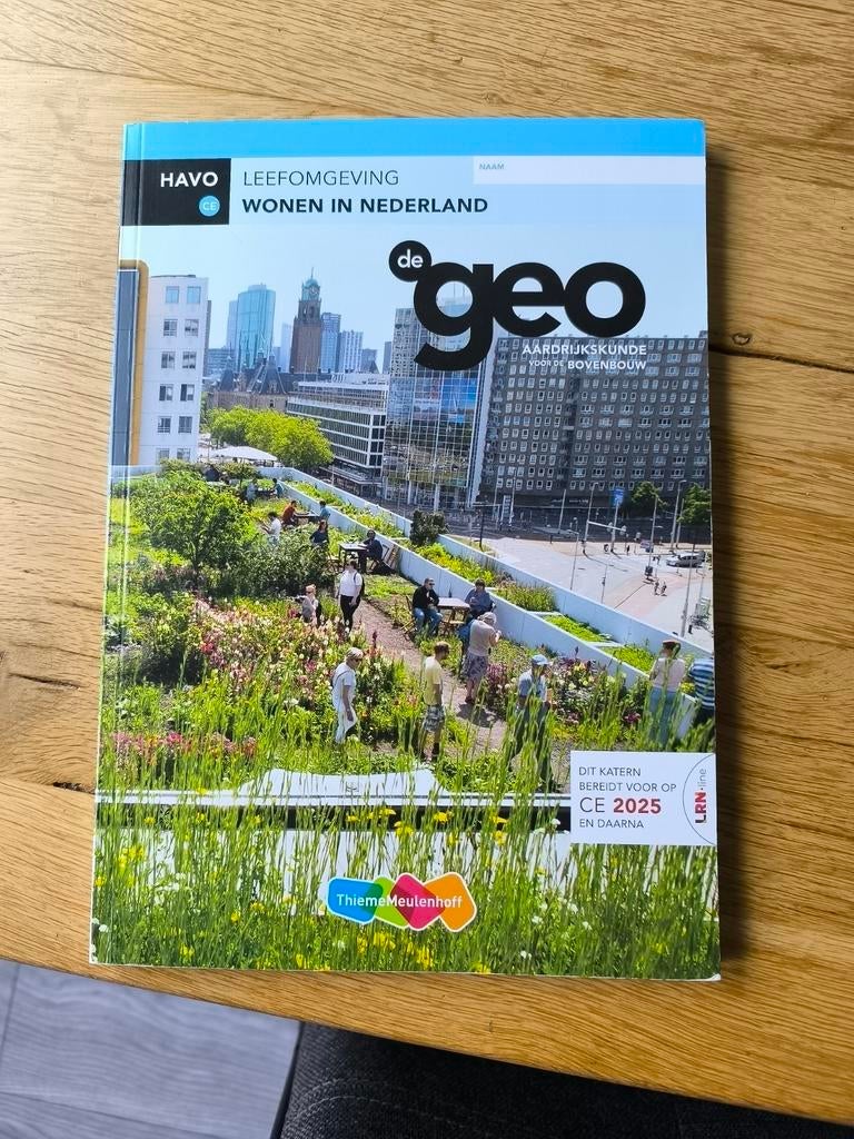 De Geo HAVO Leefomgeving Wonen in Nederland Aardrijkskunde, Ophalen of Verzenden, Nieuw, HAVO, Aardrijkskunde