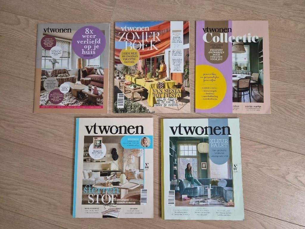 5 vtwonen boekjes-tijdschriften, 2026, Ophalen of Verzenden, Gelezen, Damesbladen