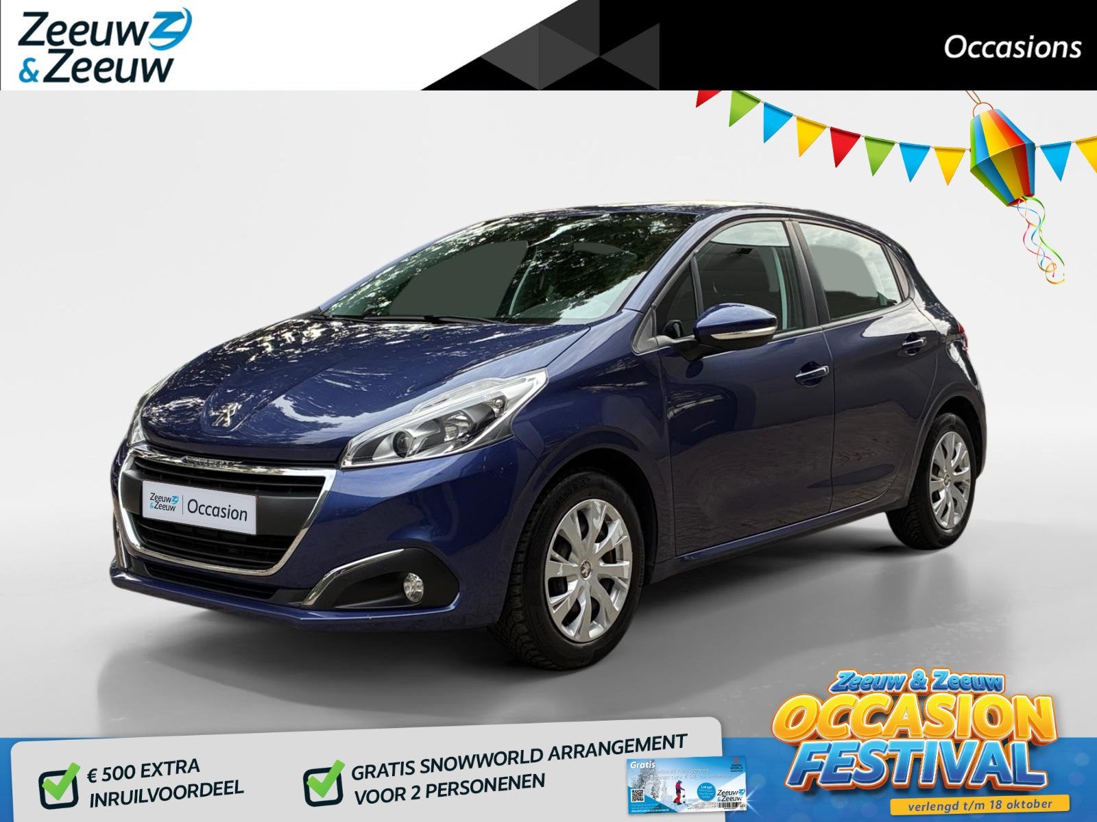 Peugeot 208 1.2 PureTech Blue Lion, Auto's, Voorwielaandrijving, Stof, Gebruikt, 1199 cc