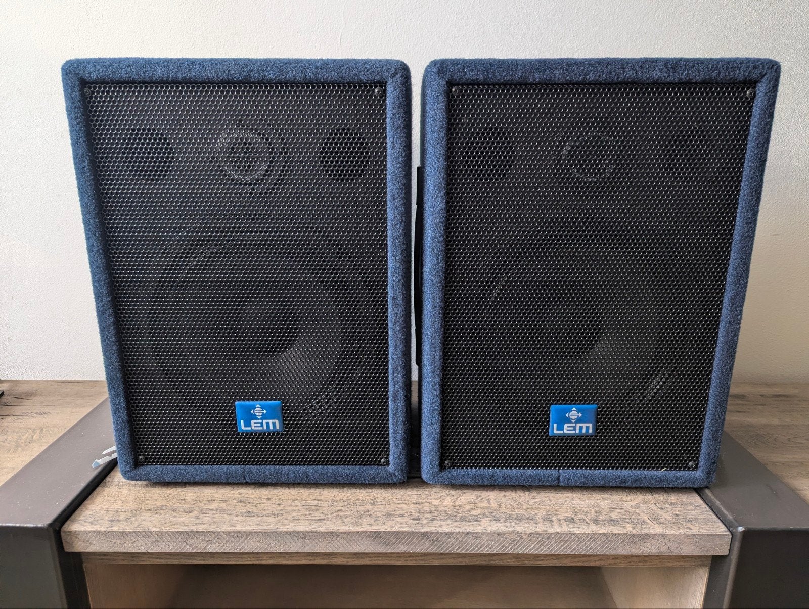 LEM PFM 10x, 10 inch passieve luidsprekers, 2 x 50W, 8 ohm, Ophalen of Verzenden, 120 watt of meer, Front, Rear of Stereo speakers