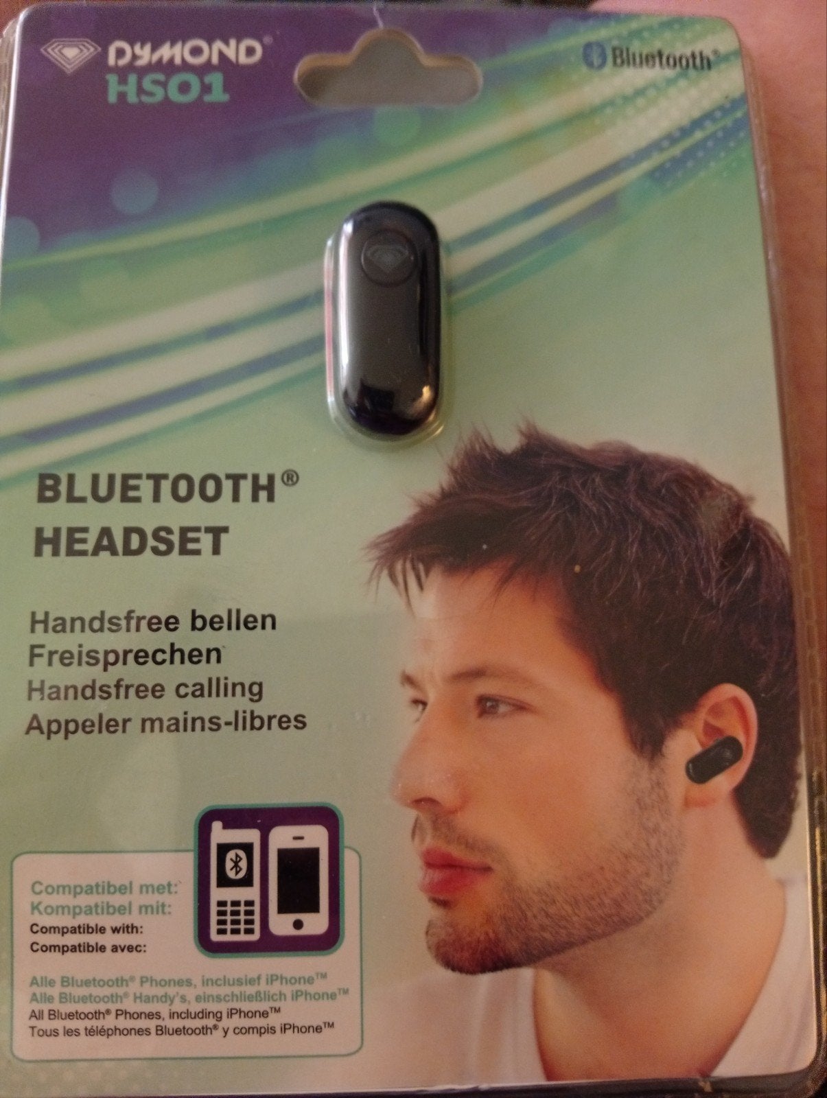 Dymond HS01 Bluetooth Headset - Handsfree Bellen, Ophalen of Verzenden, Nieuw, Overige typen, Universeel