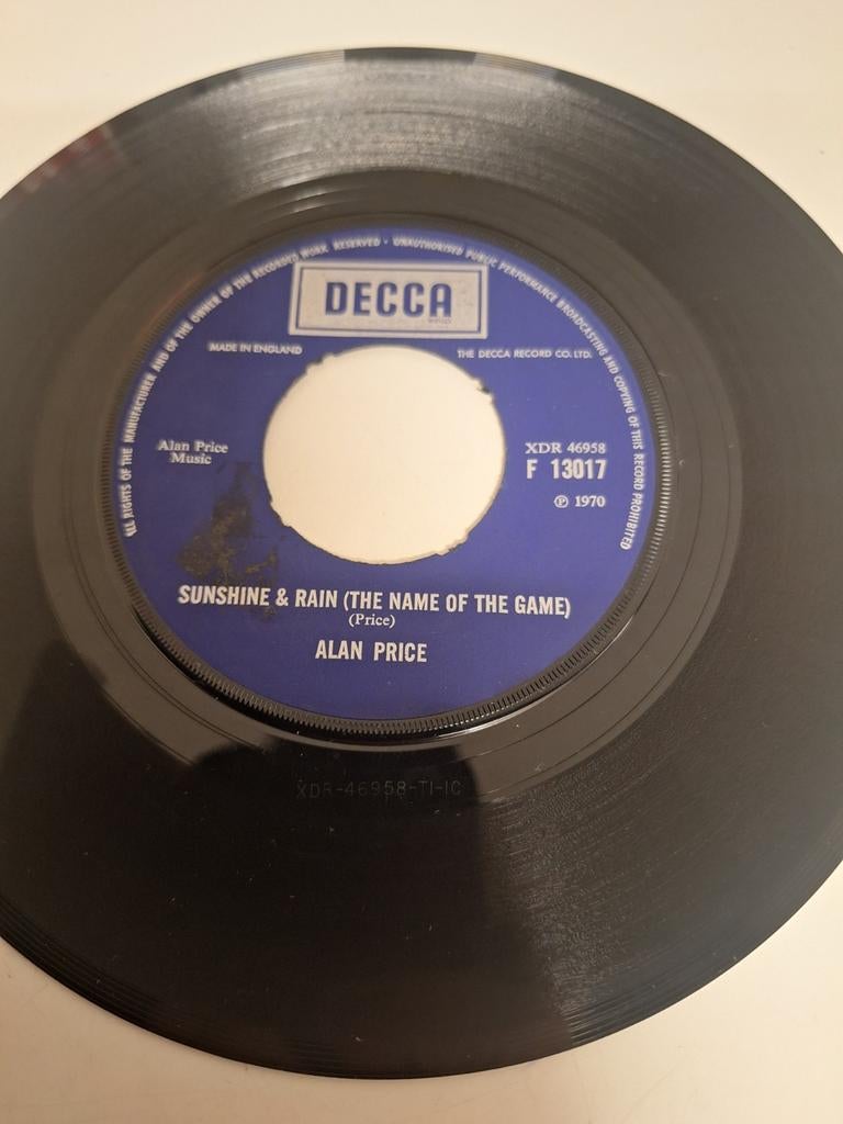 Alan Price - Sunshine and Rain, 1970., Verzenden, 7 inch, Poprock