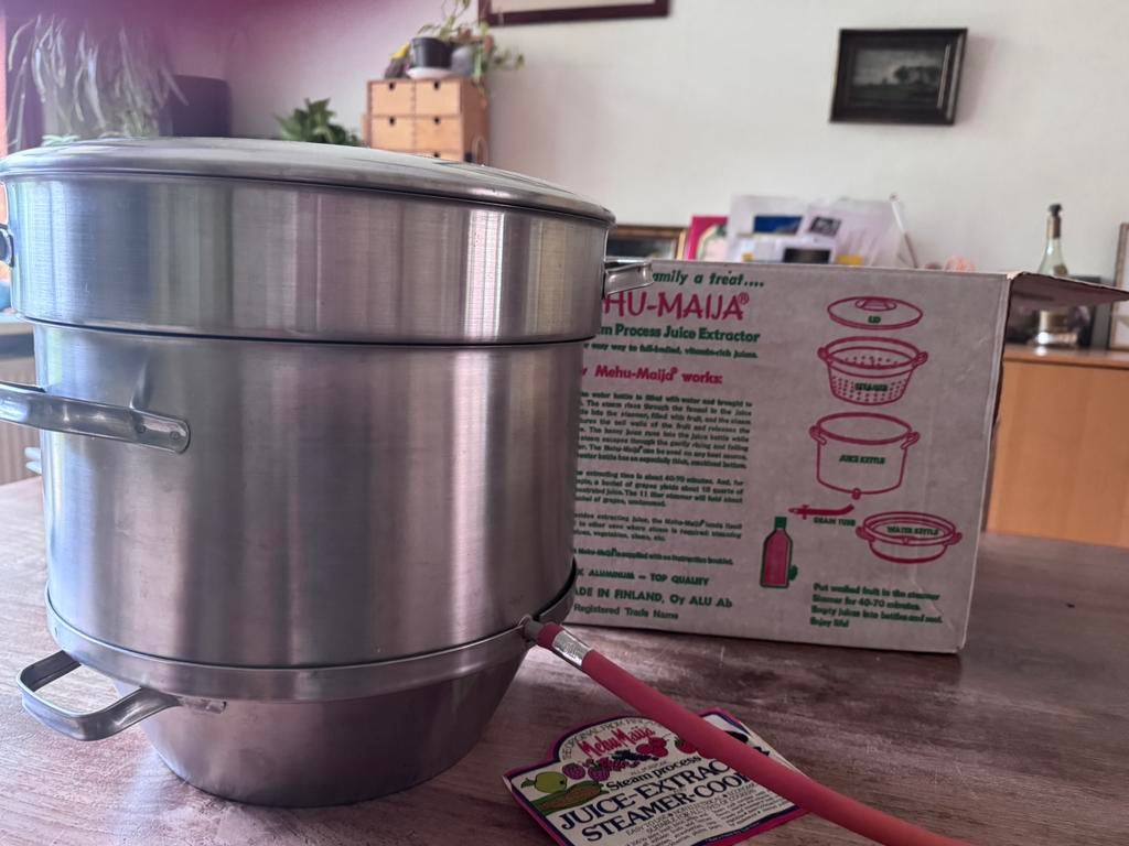 Lehman’s Mehu maija juice juicer - sapmaker, Ophalen, Zo goed als nieuw