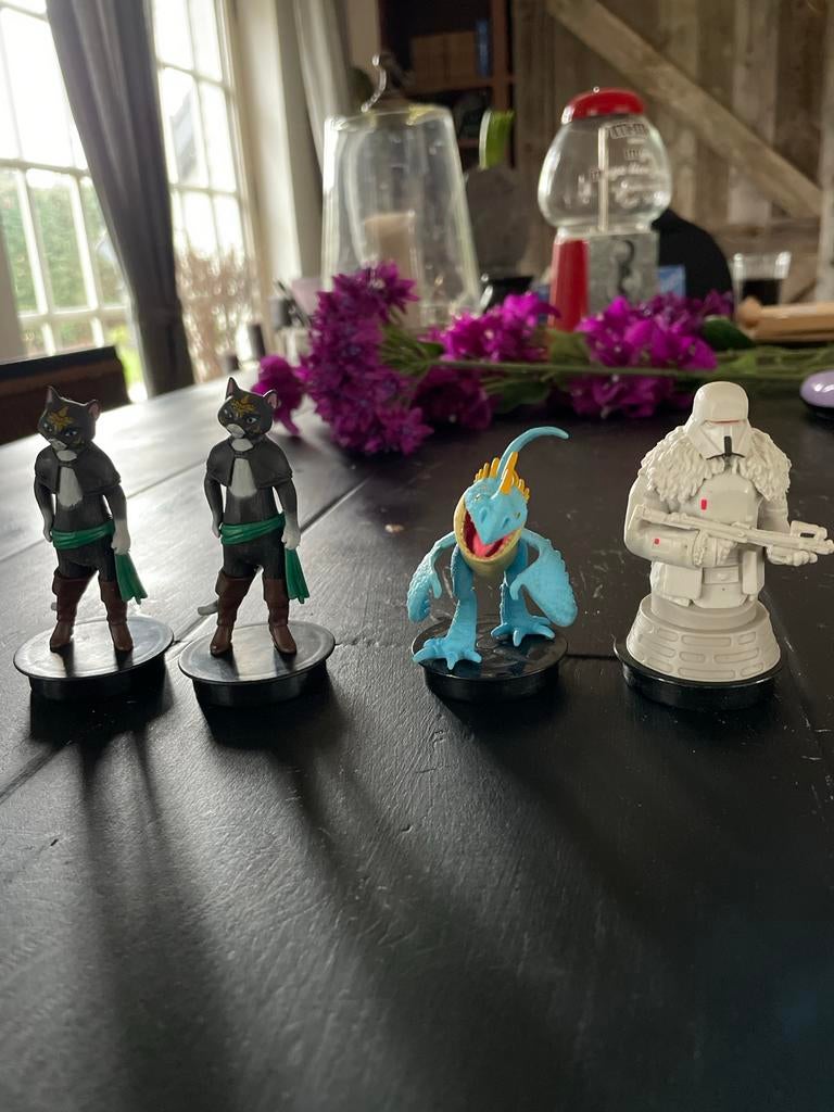 Bioscoop beeldjes: Gelaarsde Kat, Draak, Star Wars, Verzamelen, Ophalen of Verzenden, Gebruikt