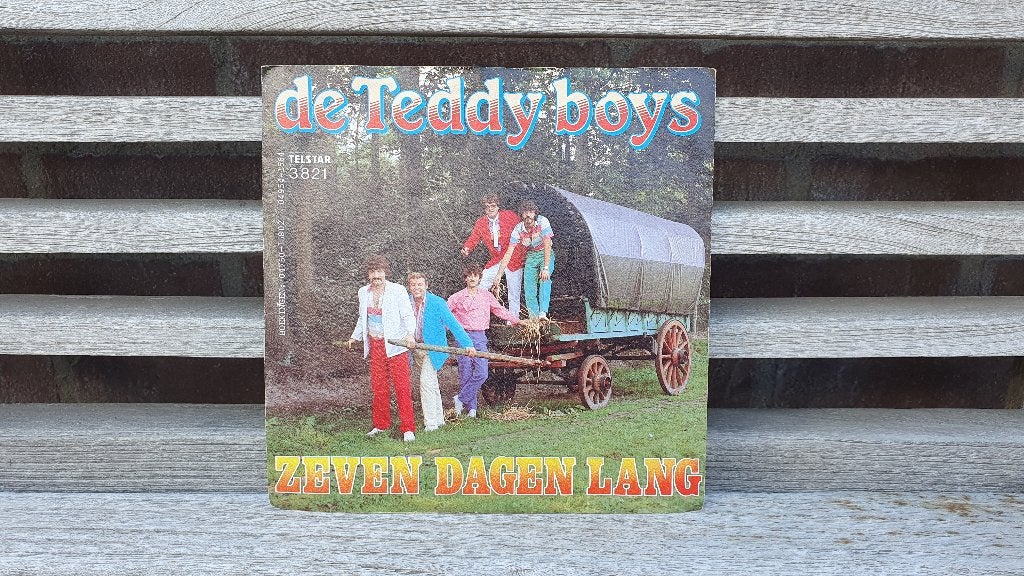 De Teddy Boys - Zeven dagen lang, Cd's en Dvd's, Ophalen, 7 inch, Fotohoes, Zo goed als nieuw