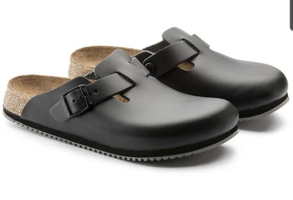 Birkenstock klompen clogs Zwart leer maat 42, Kleding | Dames, Schoenen, Nieuw, Ophalen of Verzenden, Birkenstock, Instappers