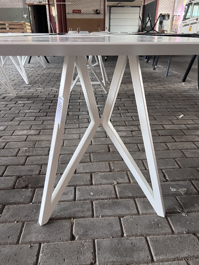 Studio Henk Eettafel 240cm Eiken wit Butterfly | €3069, nu, 100 tot 150 cm, Studio Henk, Ophalen of Verzenden, Studio Henk