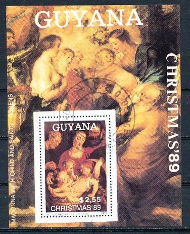 Guyana 1989 M3073 blok 73 gest., Ophalen of Verzenden, Gestempeld, Zuid-Amerika