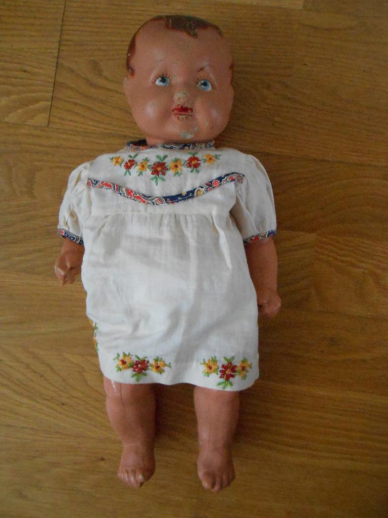 antieke pop rond 1900, Verzamelen, Poppen, Gebruikt, Pop, Levensecht of Reborn, Ophalen of Verzenden