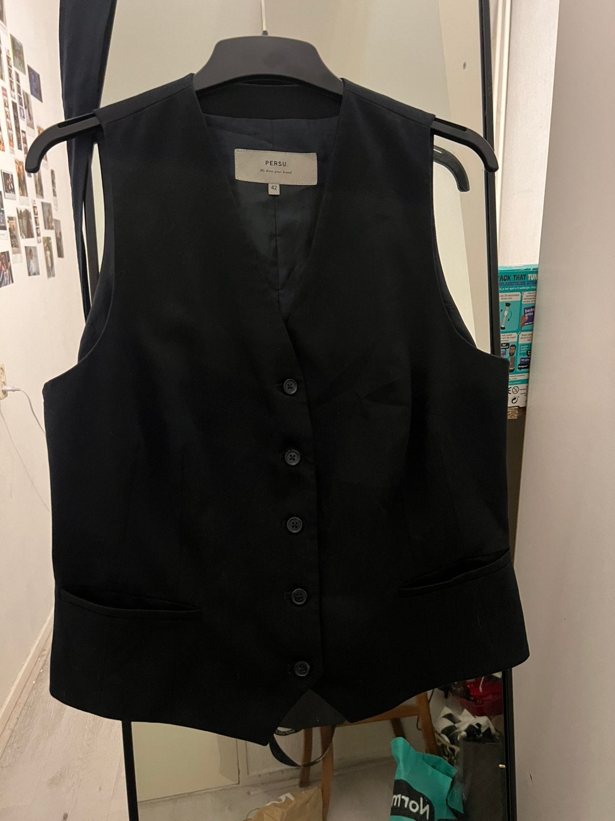 Dames PERSU gilette, Ophalen of Verzenden, Gedragen, Maat 38/40 (M), Blauw