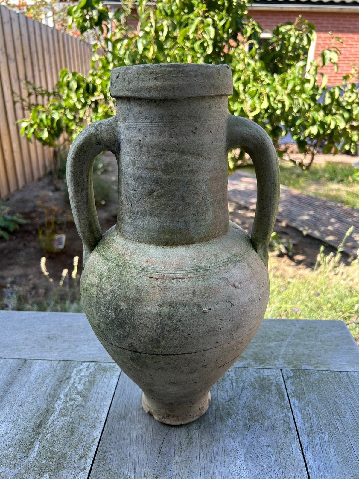 Terracotta amfora kruik, Ophalen, Gebruikt