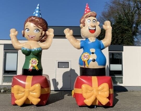 Abraham en Sarah kadootje pop te huur en vele andere!, Hobby en Vrije tijd, Feestartikelen | Verhuur, Zo goed als nieuw, Abraham of Sarah
