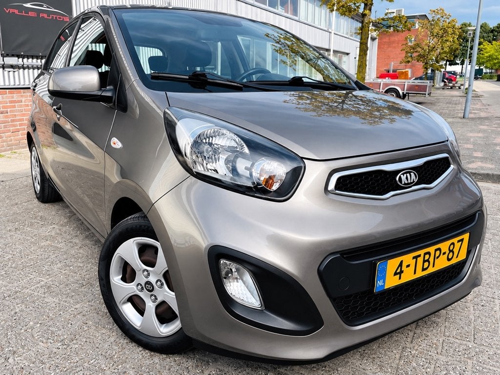 Kia Picanto 1.0 CVVT ISG Comfort Pack airco cv elec ramen/sp, Voorwielaandrijving, Euro 5, Gebruikt, Zwart