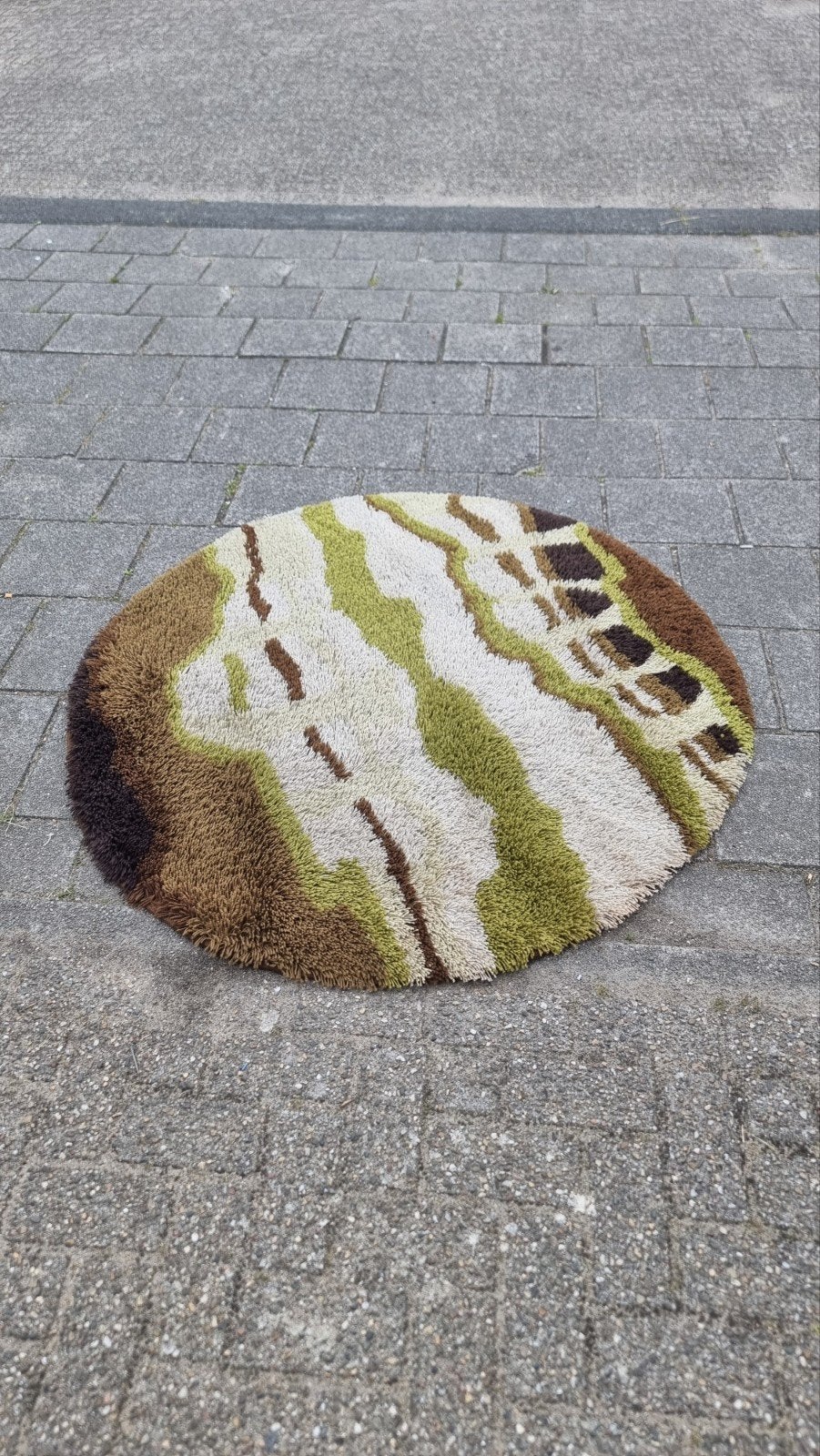 Vintage 'Mexico' vloerkleed van Desso space age 70s, ,, Ophalen of Verzenden, Zo goed als nieuw, ,