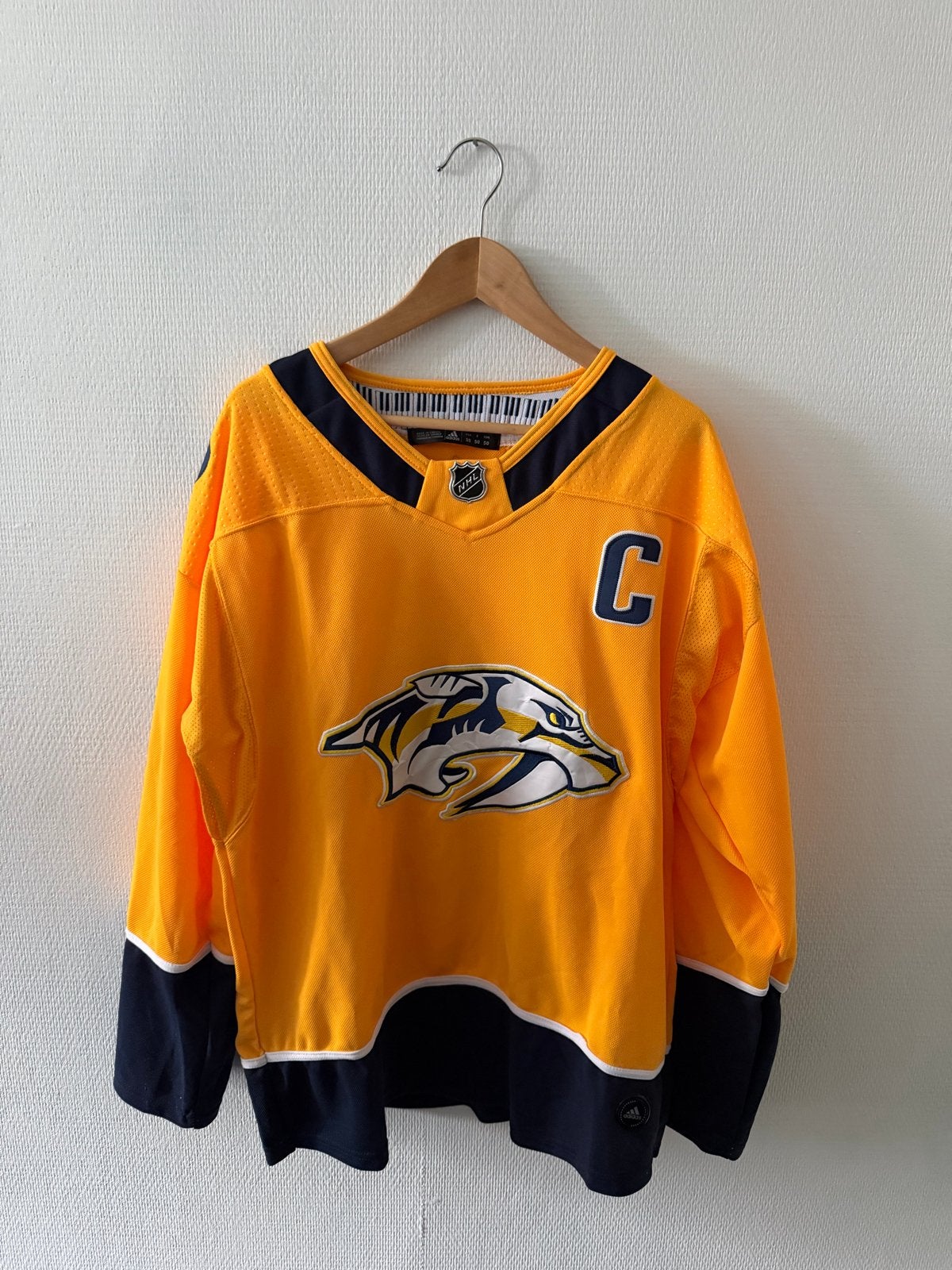 Nashville Predators NHL Fisher #12 Adidas Geel/Blauw, Geel, Overige typen, Nieuw, Verzenden