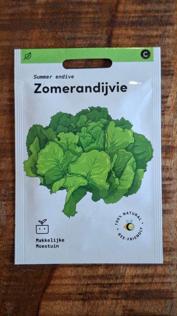 Zomerandijvie zaden  ~ Makkelijke moestuin, Ophalen of Verzenden, Volle zon