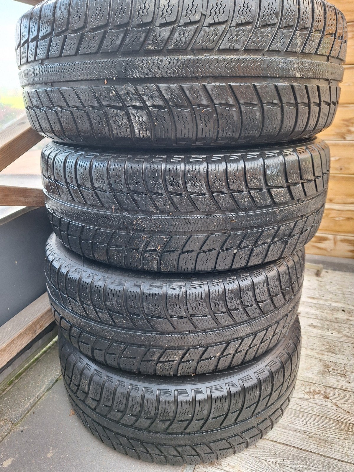 Michelin Primacy Alpin winterbanden op stalen velgen, Gebruikt, 16 inch, Banden en Velgen, Personenwagen