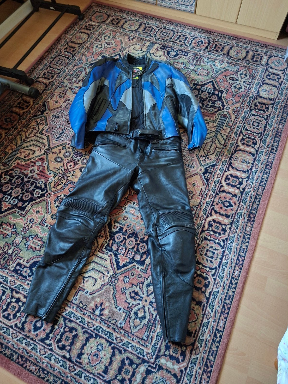 Leren motorpak (jas en broek) - Aces by MQP, Ophalen, Tweedehands, Combipak