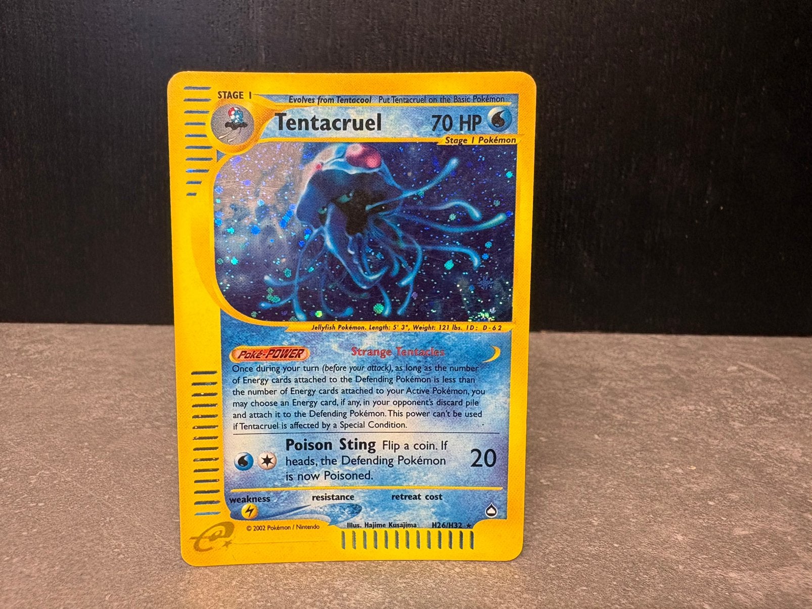 Pokemon Tentacruel H26/H32 Holo, Ophalen of Verzenden, Gebruikt