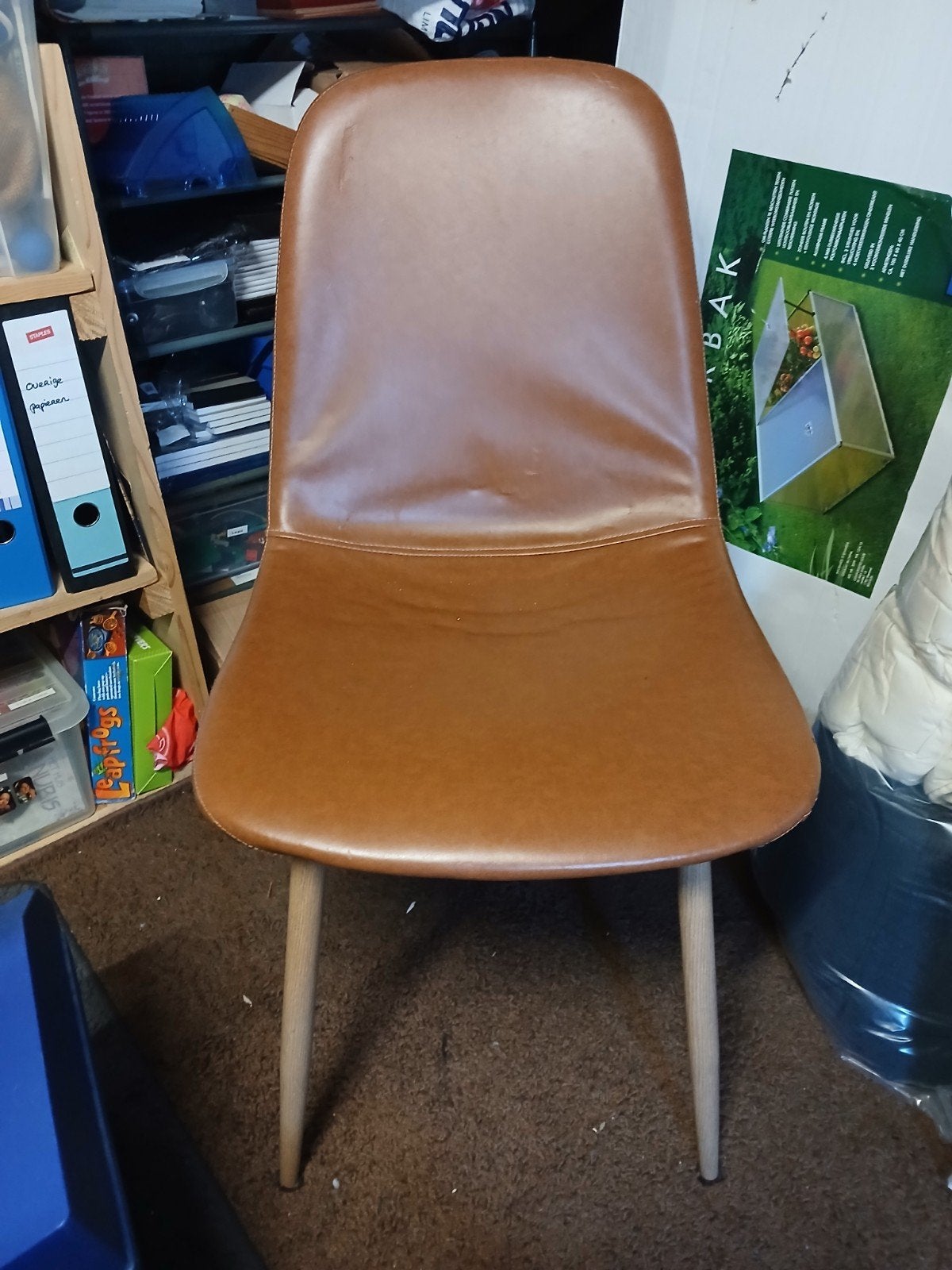 Stoel Gratis ophalen, Ophalen, Overige materialen, Gebruikt, Bruin